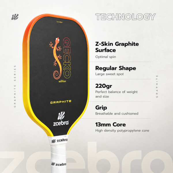 Zcebra Graphite Gecko - Orange Yellow